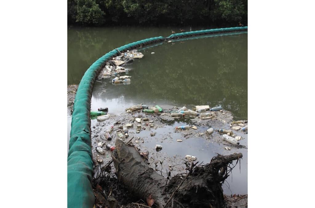 Image of waste collected in waterways